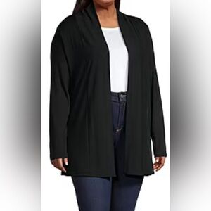 St John’s Bay Active Black Cardigan Size Medium EUC